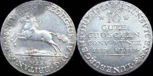 16 Gute Groschen 1820 Georg IV  (Брауншвейг-Каленберг-Ганновер).jpg