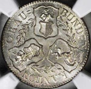 Кантон Граубюнден полбатцена 1842 - AB (NGC MS-65) -1.jpg