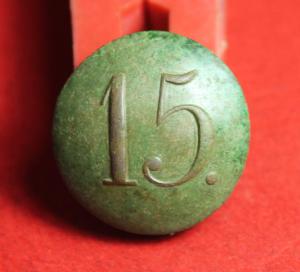 Пуги КОРОНА. №15 Полушка 1730г перечекан. 1735 003.JPG