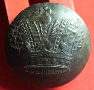 Пуги КОРОНА. №15 Полушка 1730г перечекан. 1735 008.JPG