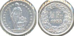 Швейцария 1 2 франка 1952  8.jpg