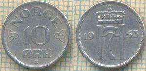 Норвегия 10 эре 1953  234.jpg