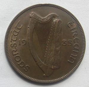 IMG00350выст Ирландия 1 пенни 1935.jpg