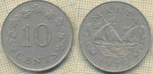 Мальта 10 центов 1972  2201.jpg
