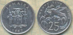 Ямайка 25 центов 1987  2123.jpg