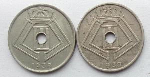 IMG02848выст Бельгия 25 сентим 1938 г 2 шт.jpg