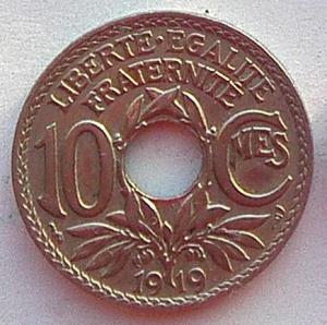 IMG02760выст Франция 10 сентим 1919.jpg