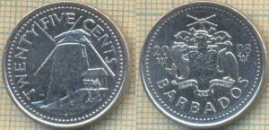 Барбадос 25 центов 2008  3123.jpg
