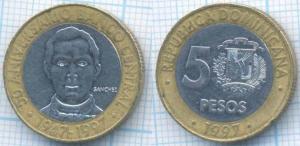 Доминикана 5 песо 1997  3182.jpg