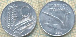 Италия 10 лир 1998 1669.jpg