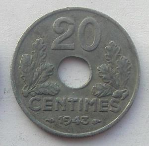 IMG04849выст Франция 20 сентим 1943 Виши.jpg