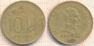 Уругвай 10 песо 1968  6859.jpg