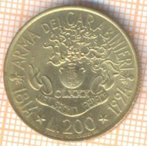Италия 200 лир 1994 2608а.jpg