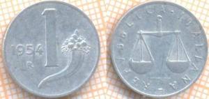 Италия 1 лира 1954 1422.jpg