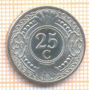 Нидерландские Антиллы 25 центов 2014 2741.jpg