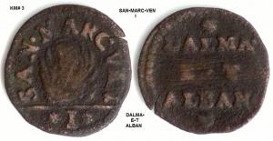 Венеция Далмация и Албания 1 сольдо ND (1626-1795) KM-3 VG-20 F-40 VF-65 2,37gr 380.jpg