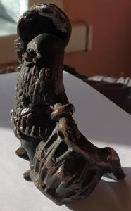 Солонка Гном с корзинкой литье силумин  СССР (2).jpg