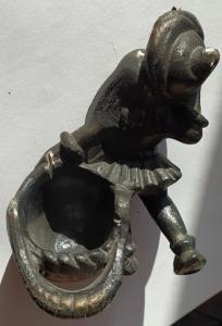 Солонка Гном с корзинкой литье силумин  СССР (6).jpg