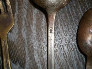 вилки ложки шесть шт старин 007.JPG