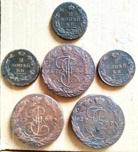5 копеек 1764, 1765, 1767, 2 копейки 1813, 1823, 1826 (1).jpg